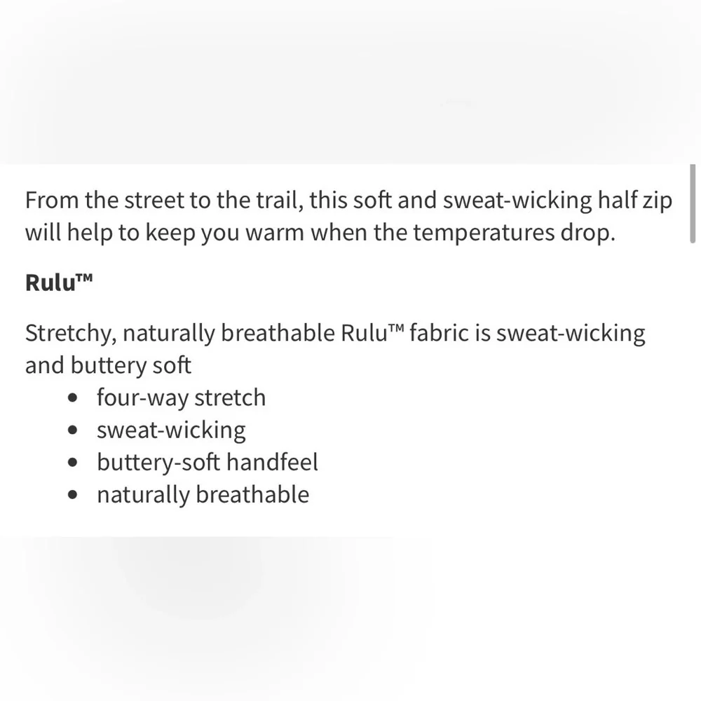 Lululemon Outrun 1/2 Zip- Running Luon Ripple Jacquard Black White